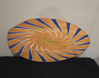Vintage Wave Action Boogie Board, Wooden Skim Board