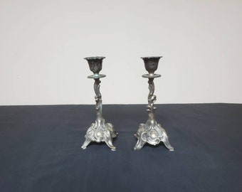 Vintage Brass Wall Sconce Candle Holder