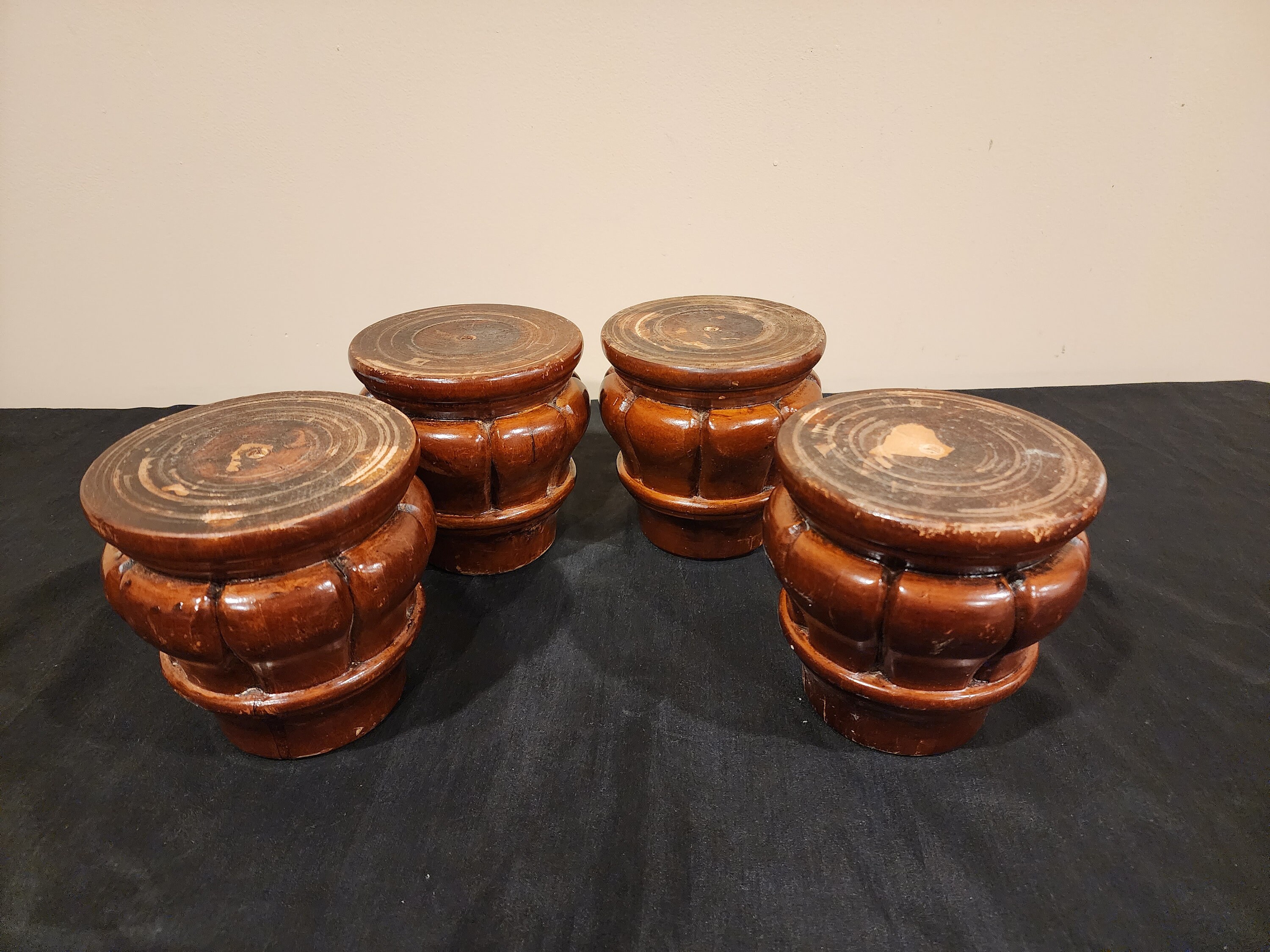 Vintage Furniture Legs Antique Bun Feet Etsy