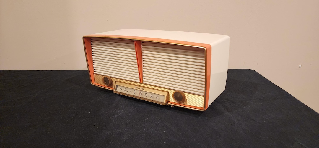 Vintage Firestone Tube Radio, Model 4A166 - Etsy