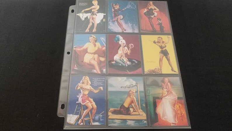 Complete set 1994 90 Gil Elvgren Calendar Pinup Trading cards