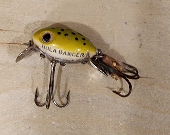 VINTAGE AL FOSS PORK RIND MINNOW #3 LURE 9/26/22 ORIENTAL