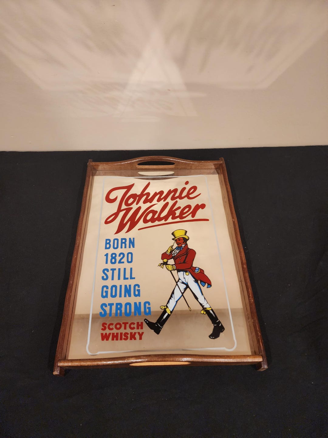 Vintage Johnnie Walker Born 1820 Still Going Strong Scotch