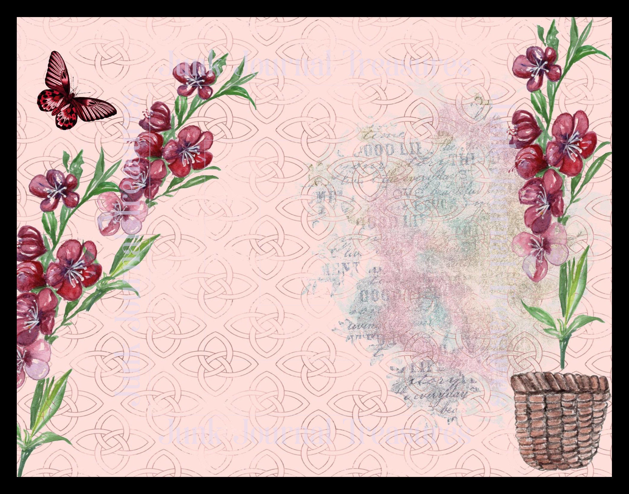 Spring Day / Journal Pages / Digital Paper / Instant Download Etsy