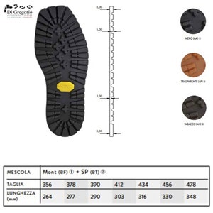 Vibram Jankuat 1220 8 mm rubber sole, military shoes