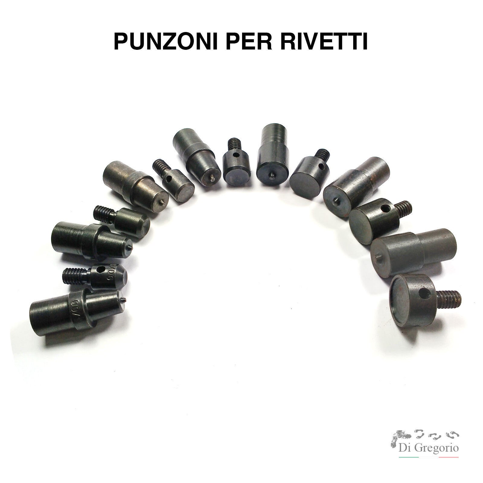 Punzoni Di Ricambio Per Occhielli Misura VL 130-51/B - Da Montare Su Torchietto, Pinza A Pistone O Pelstello Con Incudine - Misura: VL 130-51/B - 7