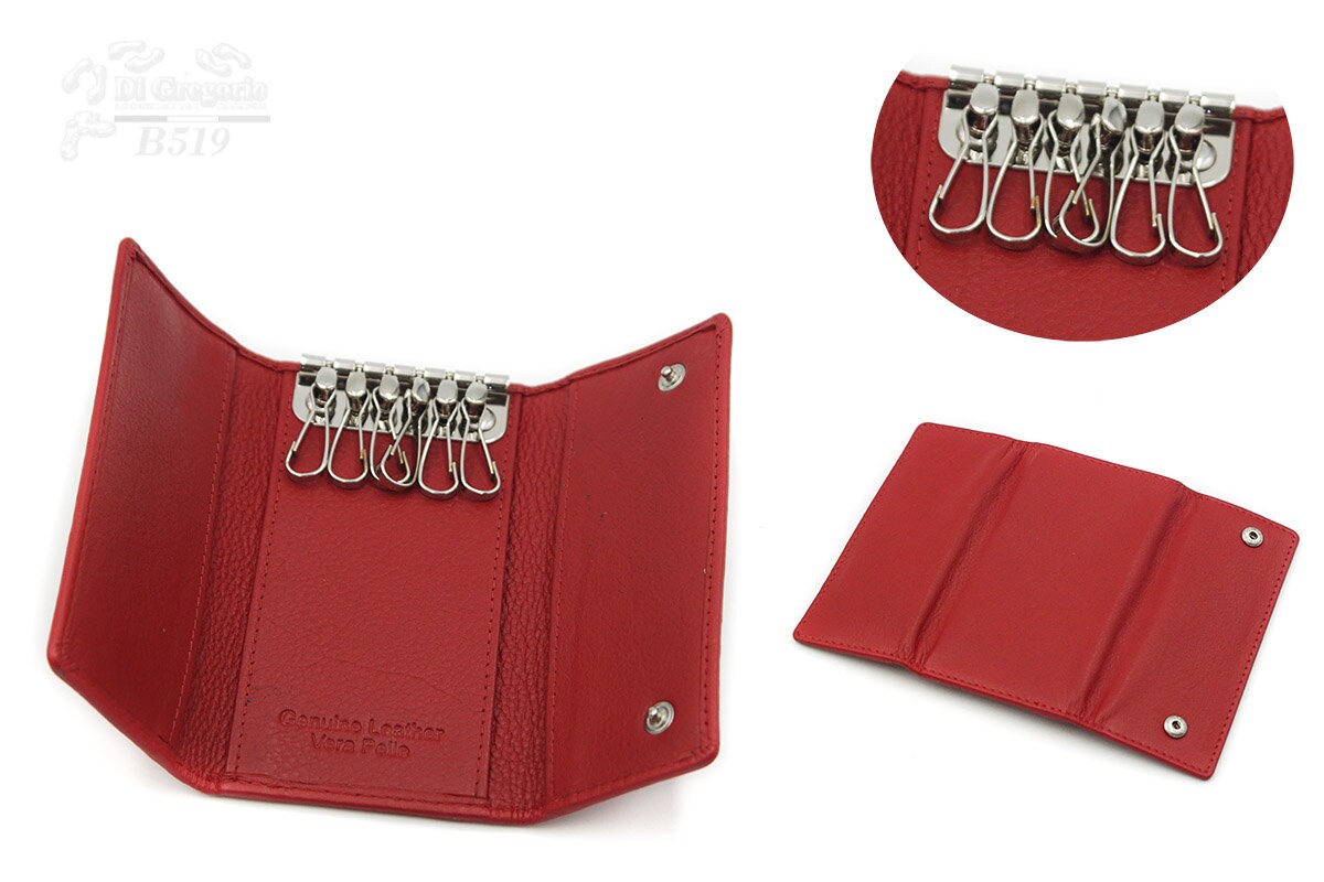 Charmoni - Portafoglio - Portamonete - Multi Tasche - in vera pelle