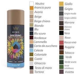 Dressing spray dyes for suede and nubuck