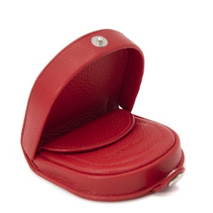 Petit porte-monnaie en cuir véritable en forme de talon