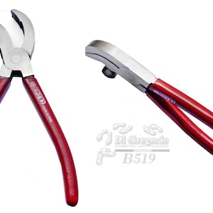 Shoemaker pliers craftsmen with oval hammer head for fitting shoes plastic handle