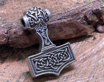 Thor's Hammer Viking Metal Amulet Pendant, Norse Charm