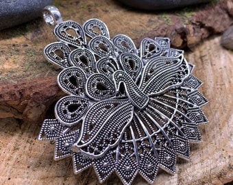 Metal Peacock Pendant