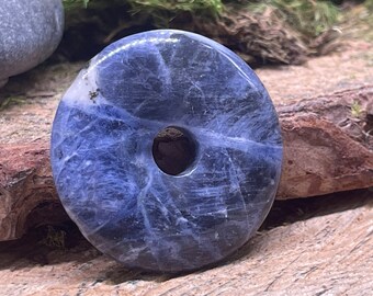 Scratch n Dent Sodalite 40mm Stone Donut Pendant SO138
