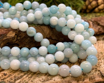 6mm Round Amazonite  bead-one 8 inch strand