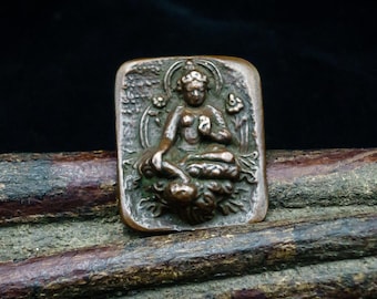 Antique Tibetan Bronze Tara Amulet