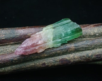 Rare Green and Red Bicolor Tourmaline From Paprok, Nuristan, Afghanistan