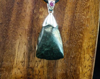 Neolithic Stone Axe Amulet w/Rubies