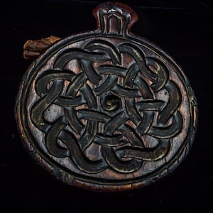 Rare Wooden Tsampa/Tsa-Tsa Mold, Tibet 16th Century