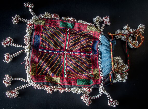 Kohistani Silk Embroidered Bag/Vintage Swat-Valley