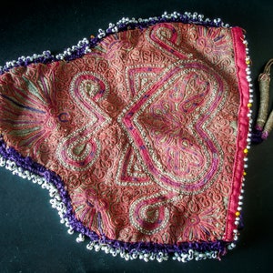 Afghan silk Embroidered bag/Afghan Pashtun Katawaz Embroidered Bag/Antique Afghan Embroidered Bag From Ghazni