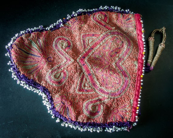 Afghan silk Embroidered bag/Afghan Pashtun Katawaz