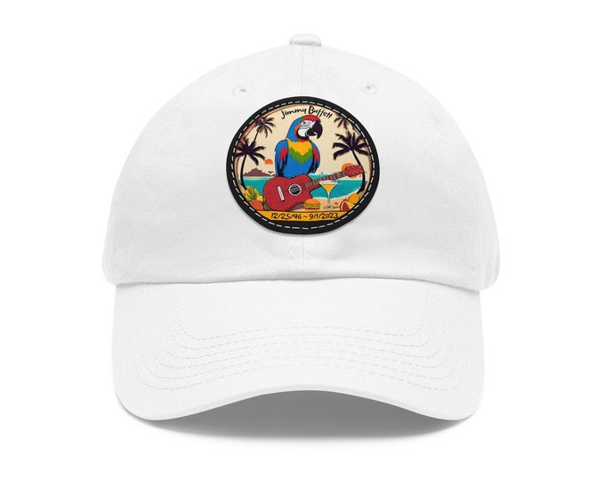 Featured listing image: Jimmy Buffett Memorial Tribute Baseball Cap, Jimmy Buffett Hat for Men and Women