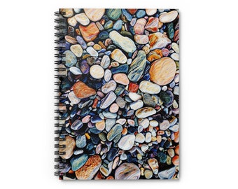 Colorful Stones Spiral Notebook - Ruled Line