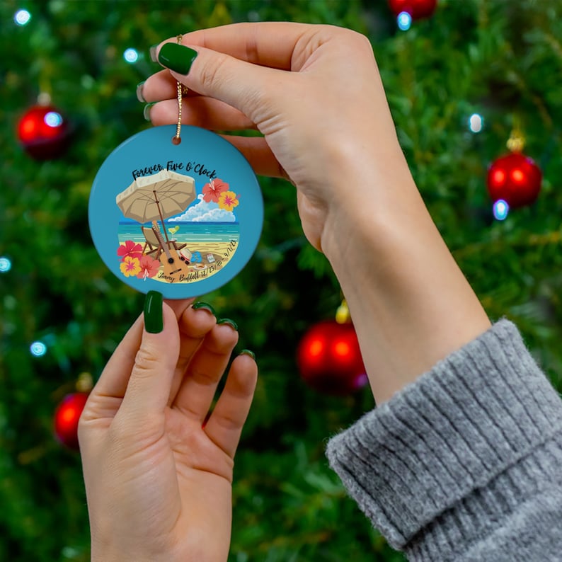 Forever 500, Jimmy Buffett Commemorative Christmas Ornament, Ceramic