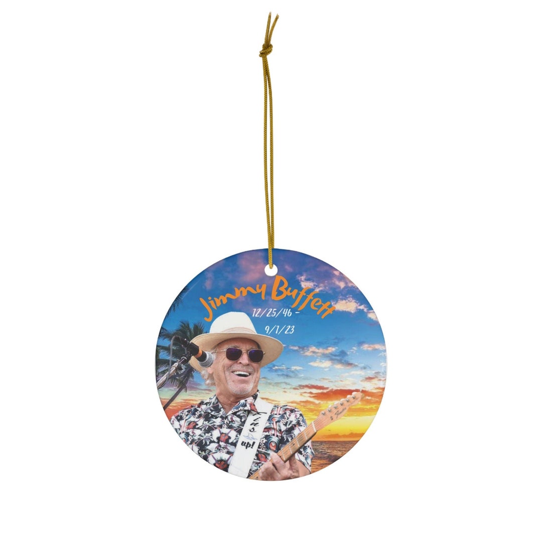 Jimmy Buffett Comemorative Pendant Ornament, Beach, Jimmy Buffett