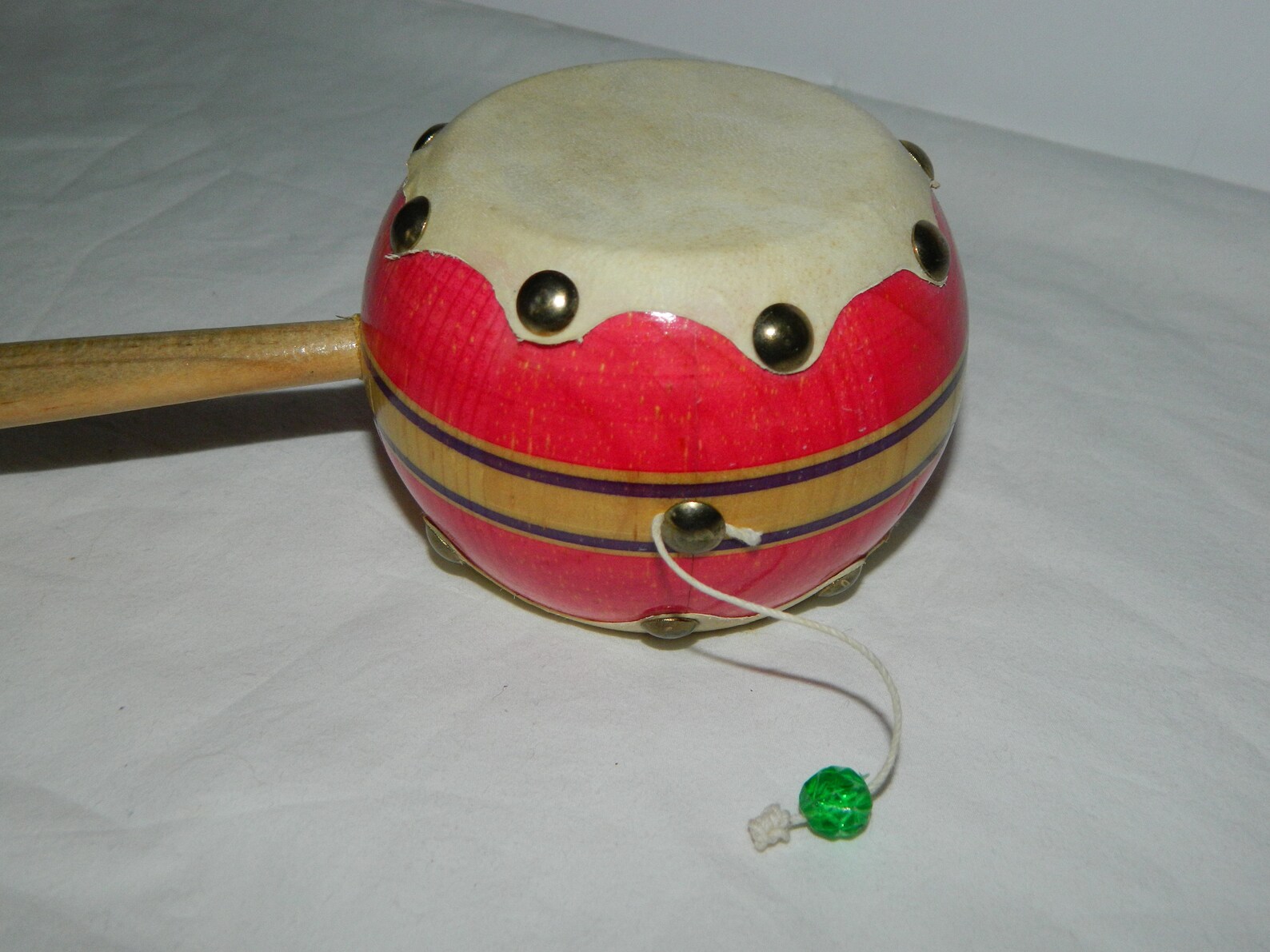 Vintage Handcrafted Hand Held Spin Drum Leather Hand Drum Etsy