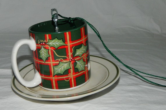 Homemade Holiday Hanging Bird Feeder Cup And Saucer Christmas Etsy