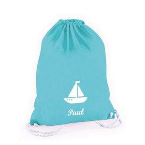 Sac de sport avec motif et nom souhaités personnalisé pour le cône d'école pour garçons et filles, rentrée scolaire, sac à linge de garderie