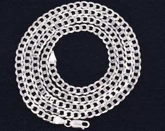 5mm Italian Miami Cuban Curb Link Chain Necklace Real Sterling Silver 925