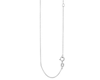 0.85mm Extendable Cable Chain Collier Real Solid Sterling Silver 16 » à 18 » 925