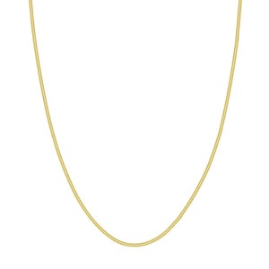 1.90mm Snake Chain Necklace Real Solid 14K All Yellow Gold