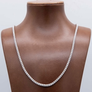 3.3mm Diamond Cut Ice Chain Link Chain Necklace Real 10K White Gold All Sizes image 1