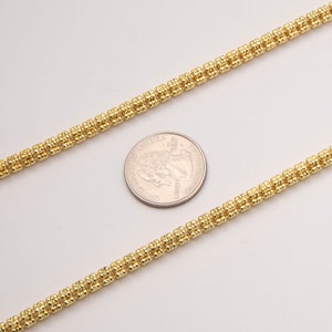 thumbnail image 2 of 5mm Diamond-Cut Ice Link Chain Necklace In Solid 925 Sterling Silver – Made In Italy, All Lengths 2 of 4