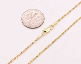 Collana Catena Rolò 50 Cm Oro Giallo 9k - Foto 12