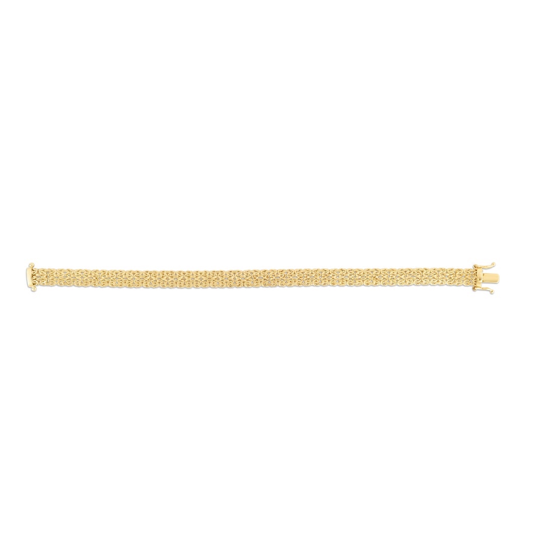 Yellow 14k 585 gold Monaliza hollow bracelet cb002y