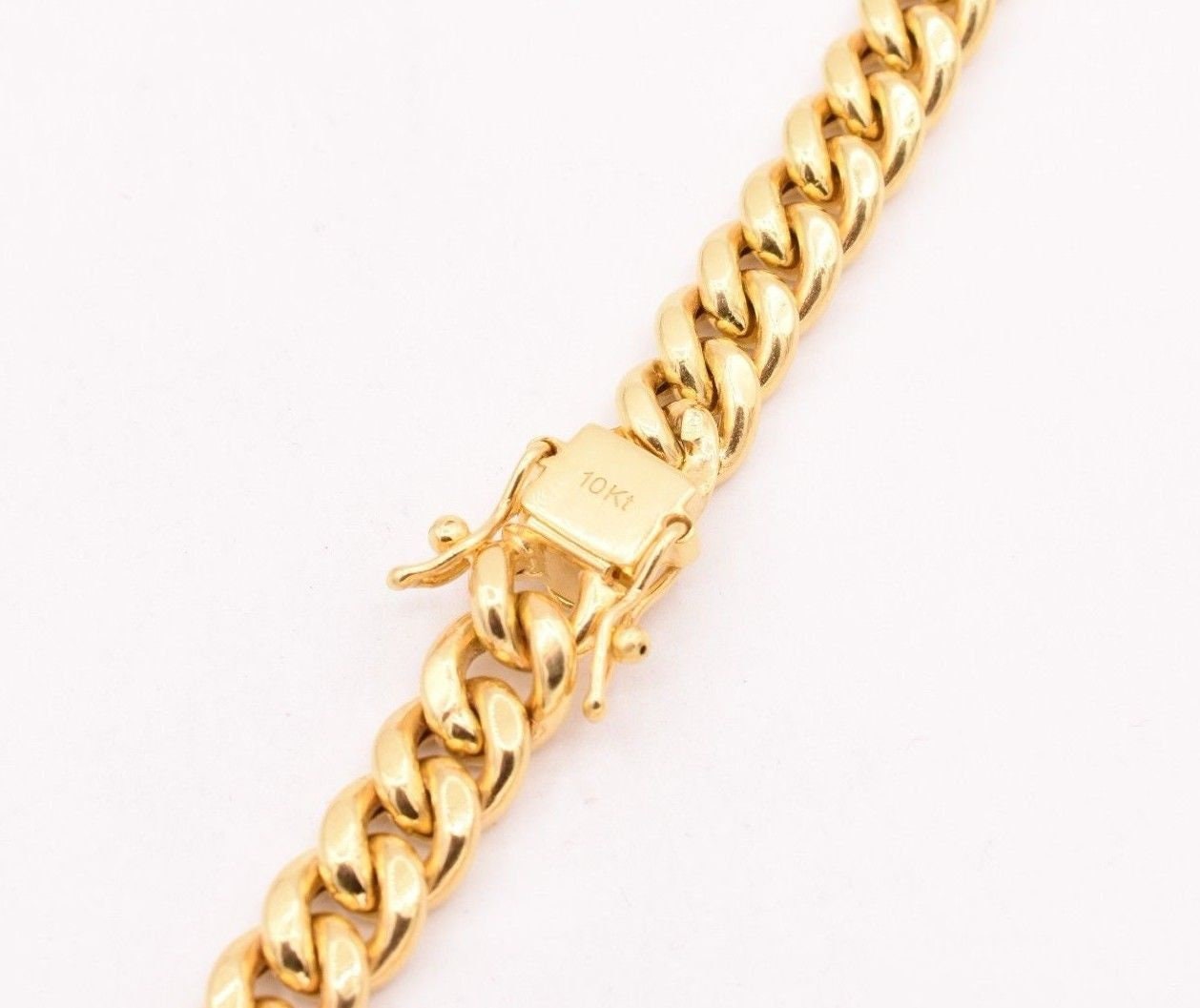 10K イエローゴールドマイアミキューバンチェーン3 50cm 楽天市場】【送料無料】 10k イエローゴールド 8mm マイアミキューバン
