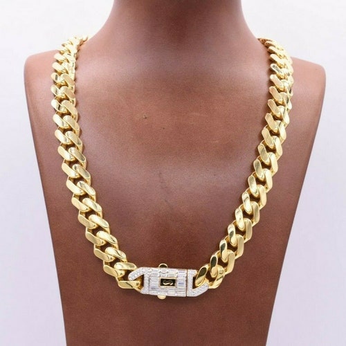 13mm Miami Cuban Link Monaco Chain 