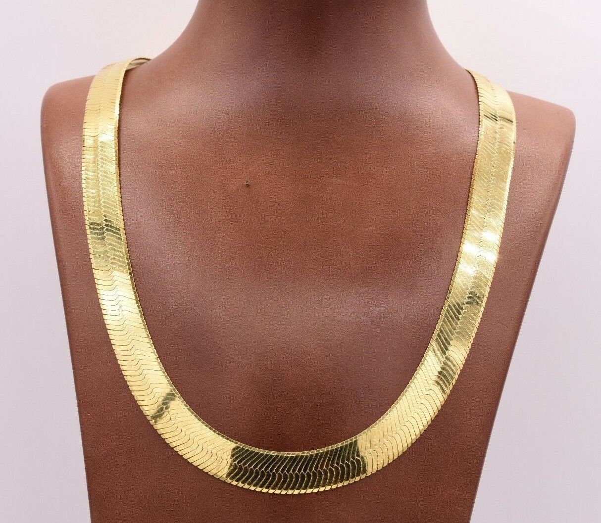 14 KT Goldbeschichtete 16 Zoll 4,5 Mm Flexible Super Herringbone