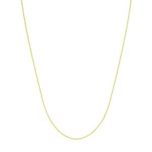 0.55mm Box Chain with Lobster Lock Real 10K Yellow Gold ALL SIZES