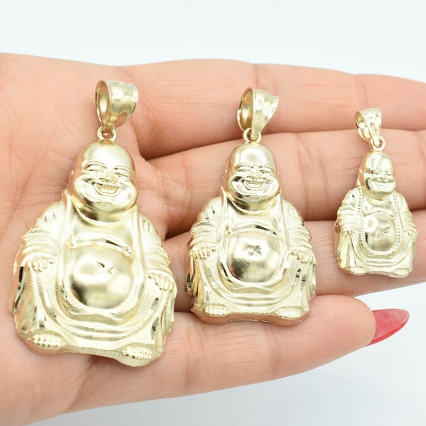Gold Buddha Pendant Etsy