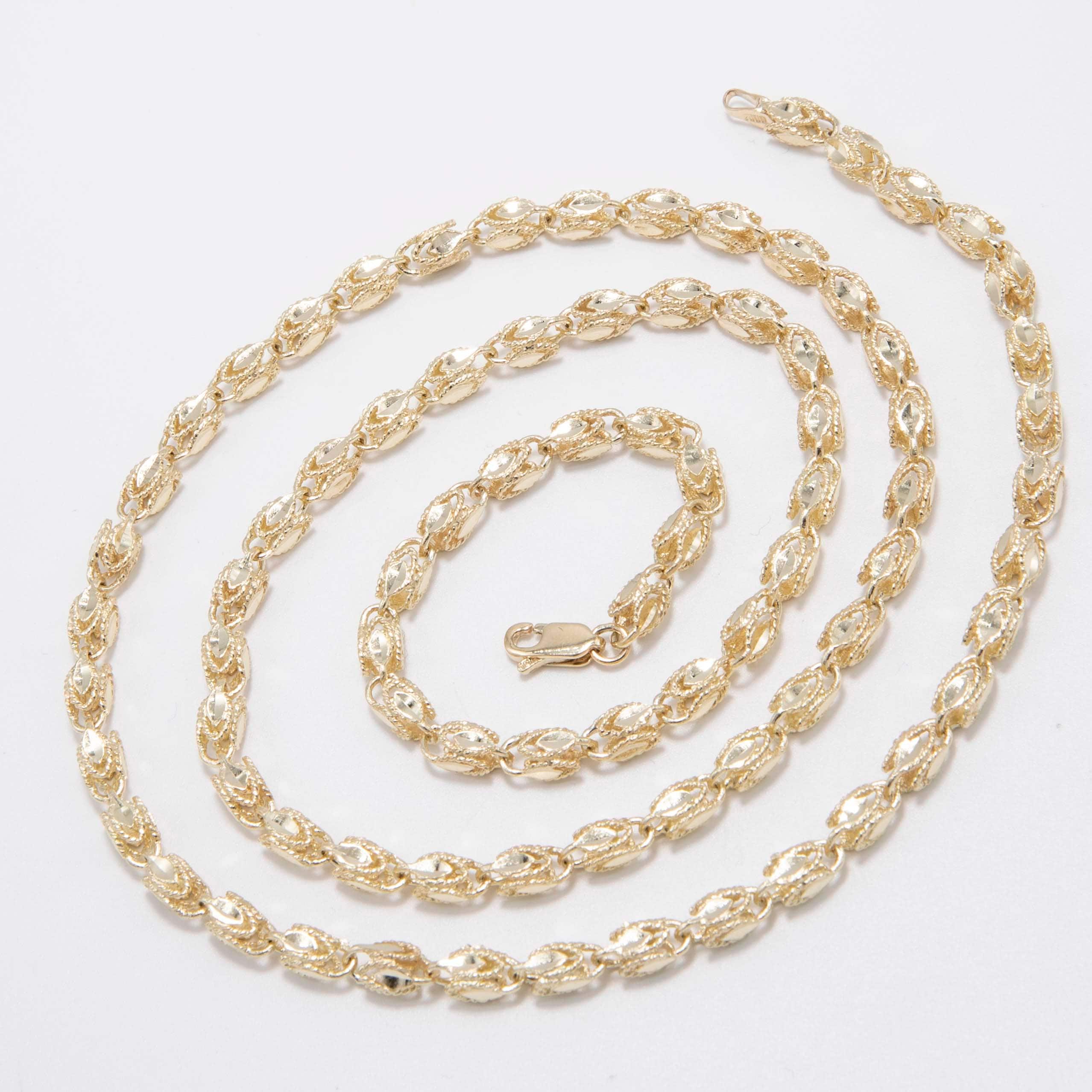 10K Solid Yellow Gold Turkish Rope Chain Real All Sizes - Etsy