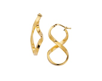 10Kt Gold Figure 8 Hoop Earrings Hoop Earrings 10Kt Gold Figure 8 Hoop Earrings Hoop Earrings