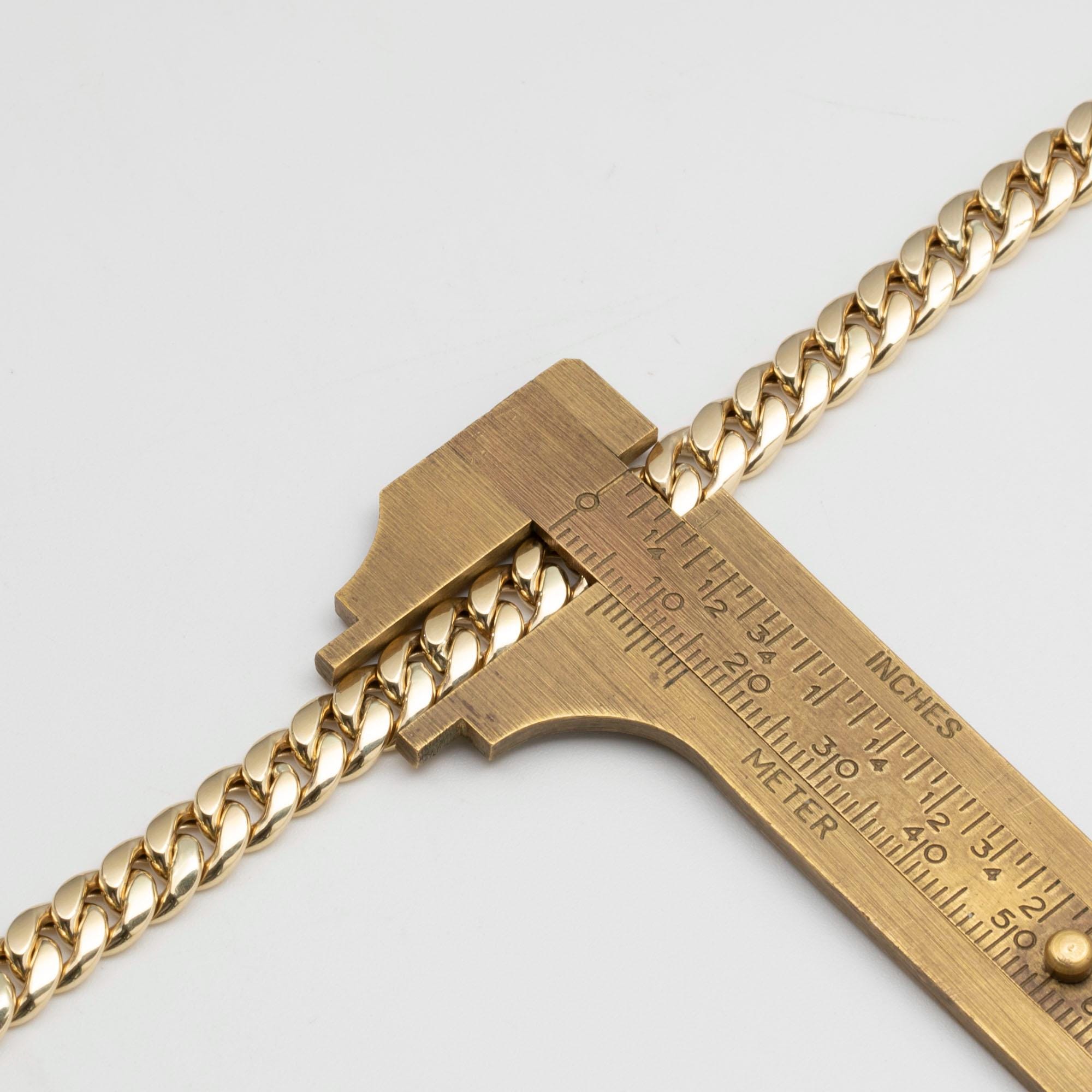 Collana Con Catena A Maglie Cubane Miami In Oro 14k E Lucchetto Da Marinaio - Italia - Foto 10