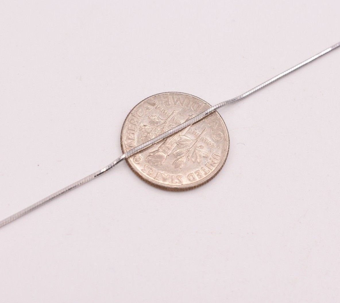 Längenverstellbare Silberkette Schlangenkette Aus 925er Sterlingsilber Rhodiniert – Ganz Glänzend, Anti-anlaufend Anti-Anlauf Schlangenkette Silber