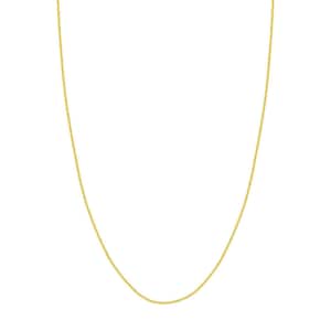 Cadena de espigas redonda de 1,65 mm con cierre de langosta Oro amarillo auténtico de 10 quilates TODOS LOS TAMAÑOS