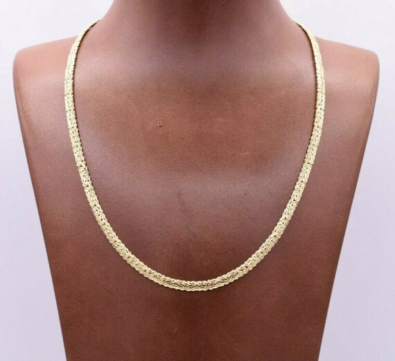 4mm Classic Shiny Byzantine Chain 